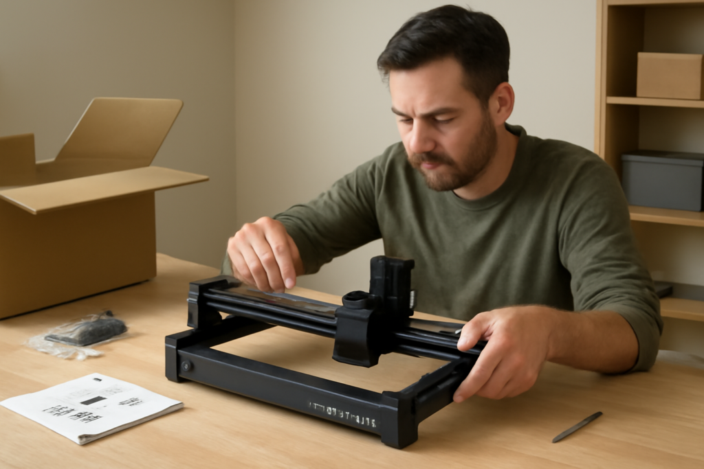 Сборка лазерного гравера xTool D1 Pro пошагово